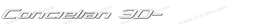 Concielian 3D字体转换